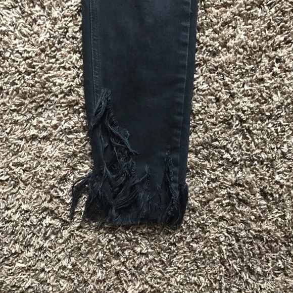 Zara Frayed Studded Skinny Jean - Picture 3 of 3